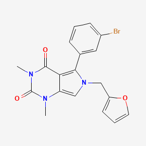 5-(3-bromophenyl)-6-(furan-2-ylmethyl)-1,3-dimethyl-1H-pyrrolo[3,4-d]pyrimidine-2,4(3H,6H)-dione