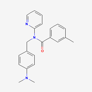 N-[4-(dimethylamino)benzyl]-3-methyl-N-(pyridin-2-yl)benzamide