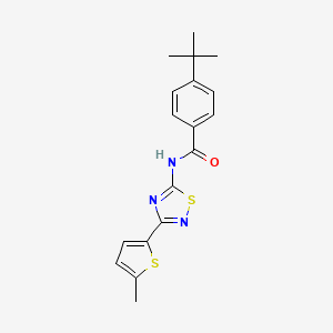 4-tert-butyl-N-[3-(5-methylthiophen-2-yl)-1,2,4-thiadiazol-5-yl]benzamide