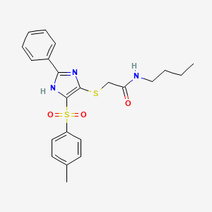 N-butyl-2-({4-[(4-methylphenyl)sulfonyl]-2-phenyl-1H-imidazol-5-yl}sulfanyl)acetamide