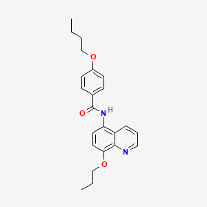 4-butoxy-N-(8-propoxyquinolin-5-yl)benzamide