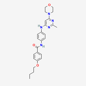 4-butoxy-N-(4-((2-methyl-6-morpholinopyrimidin-4-yl)amino)phenyl)benzamide