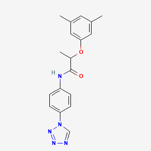 2-(3,5-dimethylphenoxy)-N-[4-(1H-tetrazol-1-yl)phenyl]propanamide