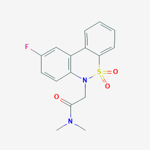 2-(9-fluoro-5,5-dioxido-6H-dibenzo[c,e][1,2]thiazin-6-yl)-N,N-dimethylacetamide