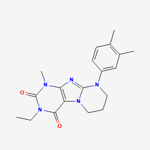 9-(3,4-dimethylphenyl)-3-ethyl-1-methyl-6,7,8,9-tetrahydropyrimido[2,1-f]purine-2,4(1H,3H)-dione