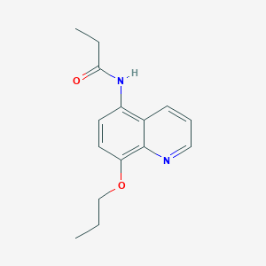 molecular formula C15H18N2O2 B11327789 N-(8-propoxyquinolin-5-yl)propanamide 