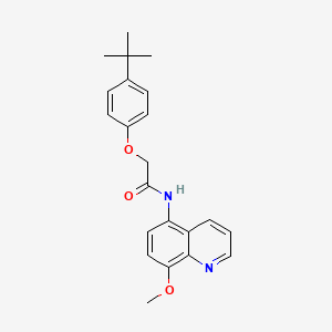 2-(4-tert-butylphenoxy)-N-(8-methoxyquinolin-5-yl)acetamide