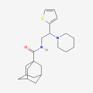 N-[2-(Piperidin-1-YL)-2-(thiophen-2-YL)ethyl]adamantane-1-carboxamide