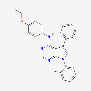 N-(4-ethoxyphenyl)-7-(2-methylphenyl)-5-phenyl-7H-pyrrolo[2,3-d]pyrimidin-4-amine