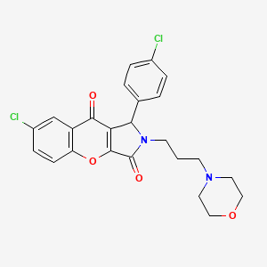 7-Chloro-1-(4-chlorophenyl)-2-[3-(morpholin-4-yl)propyl]-1,2-dihydrochromeno[2,3-c]pyrrole-3,9-dione