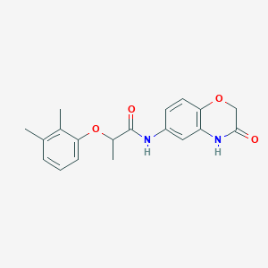 2-(2,3-dimethylphenoxy)-N-(3-oxo-3,4-dihydro-2H-1,4-benzoxazin-6-yl)propanamide