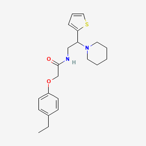 2-(4-ethylphenoxy)-N-[2-(piperidin-1-yl)-2-(thiophen-2-yl)ethyl]acetamide