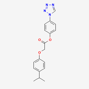 4-(1H-tetrazol-1-yl)phenyl [4-(propan-2-yl)phenoxy]acetate