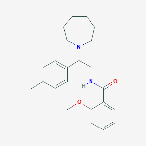 N-[2-(azepan-1-yl)-2-(4-methylphenyl)ethyl]-2-methoxybenzamide