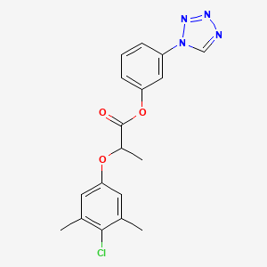 3-(1H-tetrazol-1-yl)phenyl 2-(4-chloro-3,5-dimethylphenoxy)propanoate