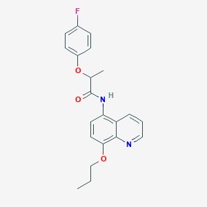 2-(4-fluorophenoxy)-N-(8-propoxyquinolin-5-yl)propanamide