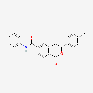 3-(4-methylphenyl)-1-oxo-N-phenyl-3,4-dihydro-1H-isochromene-6-carboxamide