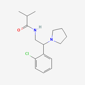 N-[2-(2-chlorophenyl)-2-(pyrrolidin-1-yl)ethyl]-2-methylpropanamide