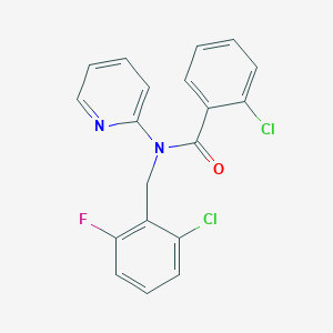 2-chloro-N-(2-chloro-6-fluorobenzyl)-N-(pyridin-2-yl)benzamide