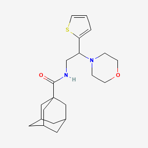 N-[2-(Morpholin-4-YL)-2-(thiophen-2-YL)ethyl]adamantane-1-carboxamide