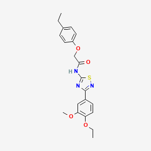 N-[3-(4-ethoxy-3-methoxyphenyl)-1,2,4-thiadiazol-5-yl]-2-(4-ethylphenoxy)acetamide