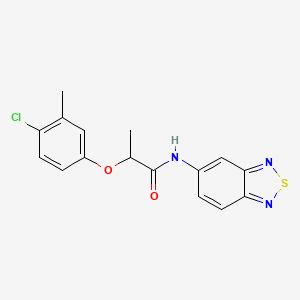 N-(2,1,3-benzothiadiazol-5-yl)-2-(4-chloro-3-methylphenoxy)propanamide