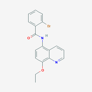 molecular formula C18H15BrN2O2 B11328276 2-bromo-N-(8-ethoxyquinolin-5-yl)benzamide 