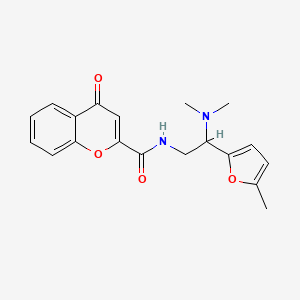 N-[2-(dimethylamino)-2-(5-methylfuran-2-yl)ethyl]-4-oxo-4H-chromene-2-carboxamide