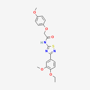 N-[3-(4-ethoxy-3-methoxyphenyl)-1,2,4-thiadiazol-5-yl]-2-(4-methoxyphenoxy)acetamide