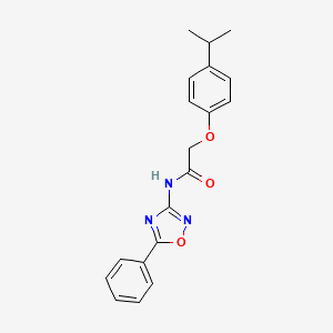 N-(5-phenyl-1,2,4-oxadiazol-3-yl)-2-[4-(propan-2-yl)phenoxy]acetamide