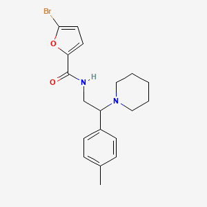 molecular formula C19H23BrN2O2 B11328403 5-bromo-N-[2-(4-methylphenyl)-2-(piperidin-1-yl)ethyl]furan-2-carboxamide 