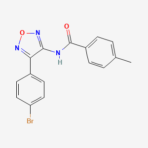 N-[4-(4-bromophenyl)-1,2,5-oxadiazol-3-yl]-4-methylbenzamide