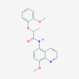 2-(2-methoxyphenoxy)-N-(8-methoxyquinolin-5-yl)propanamide