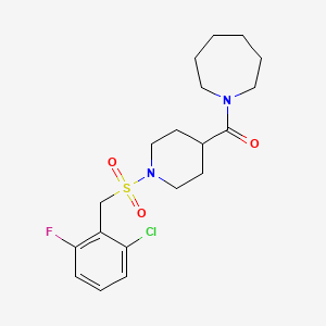 Azepan-1-yl{1-[(2-chloro-6-fluorobenzyl)sulfonyl]piperidin-4-yl}methanone