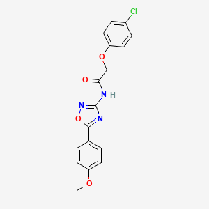 molecular formula C17H14ClN3O4 B11328455 2-(4-chlorophenoxy)-N-[5-(4-methoxyphenyl)-1,2,4-oxadiazol-3-yl]acetamide 