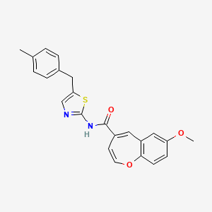 7-methoxy-N-[5-(4-methylbenzyl)-1,3-thiazol-2-yl]-1-benzoxepine-4-carboxamide