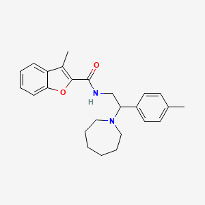 N-[2-(azepan-1-yl)-2-(4-methylphenyl)ethyl]-3-methyl-1-benzofuran-2-carboxamide