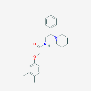 molecular formula C24H32N2O2 B11328519 2-(3,4-dimethylphenoxy)-N-[2-(4-methylphenyl)-2-(piperidin-1-yl)ethyl]acetamide 