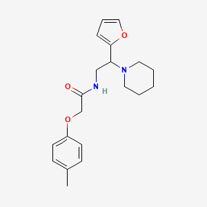 molecular formula C20H26N2O3 B11328529 N-[2-(furan-2-yl)-2-(piperidin-1-yl)ethyl]-2-(4-methylphenoxy)acetamide 