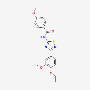 N-[3-(4-ethoxy-3-methoxyphenyl)-1,2,4-thiadiazol-5-yl]-4-methoxybenzamide