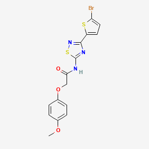 N-[3-(5-bromothiophen-2-yl)-1,2,4-thiadiazol-5-yl]-2-(4-methoxyphenoxy)acetamide