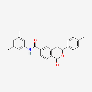 N-(3,5-dimethylphenyl)-3-(4-methylphenyl)-1-oxo-3,4-dihydro-1H-isochromene-6-carboxamide