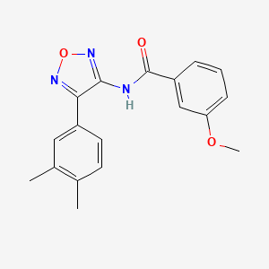 N-[4-(3,4-dimethylphenyl)-1,2,5-oxadiazol-3-yl]-3-methoxybenzamide