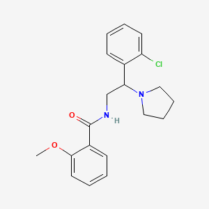 N-[2-(2-chlorophenyl)-2-(pyrrolidin-1-yl)ethyl]-2-methoxybenzamide