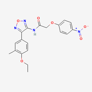 N-[4-(4-ethoxy-3-methylphenyl)-1,2,5-oxadiazol-3-yl]-2-(4-nitrophenoxy)acetamide