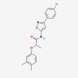 N-[3-(4-bromophenyl)-1,2-oxazol-5-yl]-2-(3,4-dimethylphenoxy)propanamide