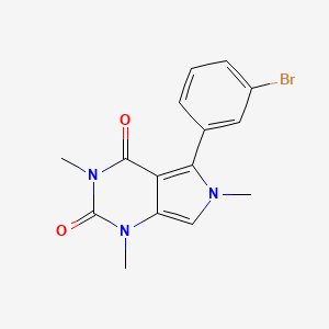 5-(3-Bromophenyl)-1,3,6-trimethylpyrrolo[3,4-d]pyrimidine-2,4-dione