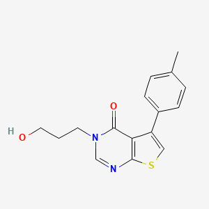 3-(3-hydroxypropyl)-5-(4-methylphenyl)thieno[2,3-d]pyrimidin-4(3H)-one