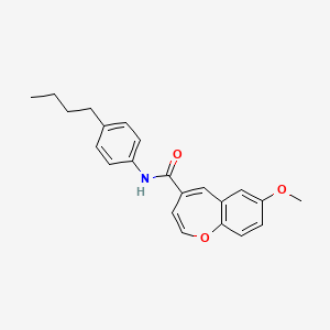 N-(4-butylphenyl)-7-methoxy-1-benzoxepine-4-carboxamide