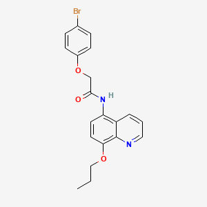 2-(4-bromophenoxy)-N-(8-propoxyquinolin-5-yl)acetamide